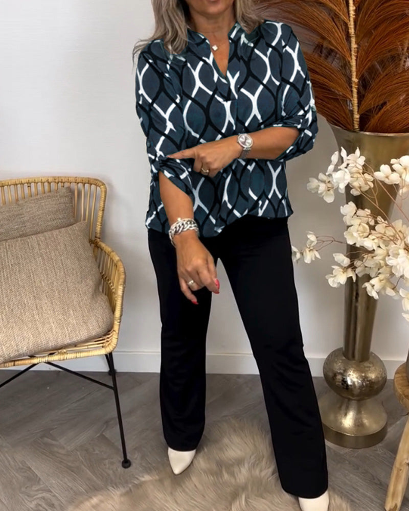 MAE | Blusa con estampado artístico