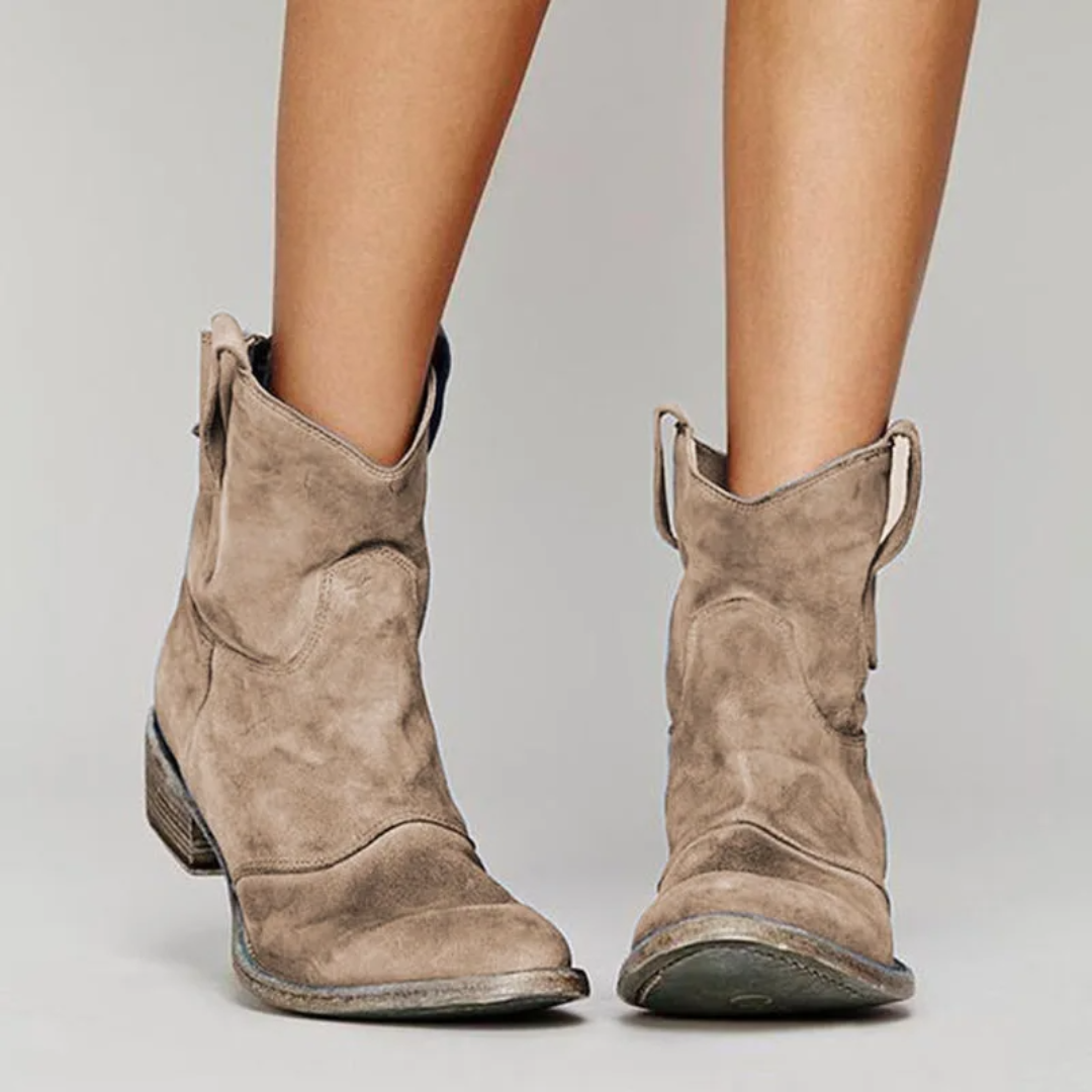 CARLOTA | Botines de piel de ante