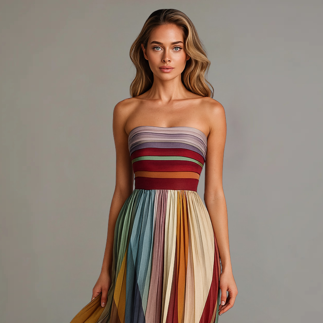 FIONA | Vestido largo sin tirantes