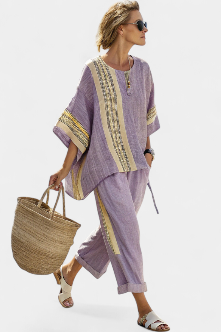 MARTA | Conjunto de Lino Mediterráneo