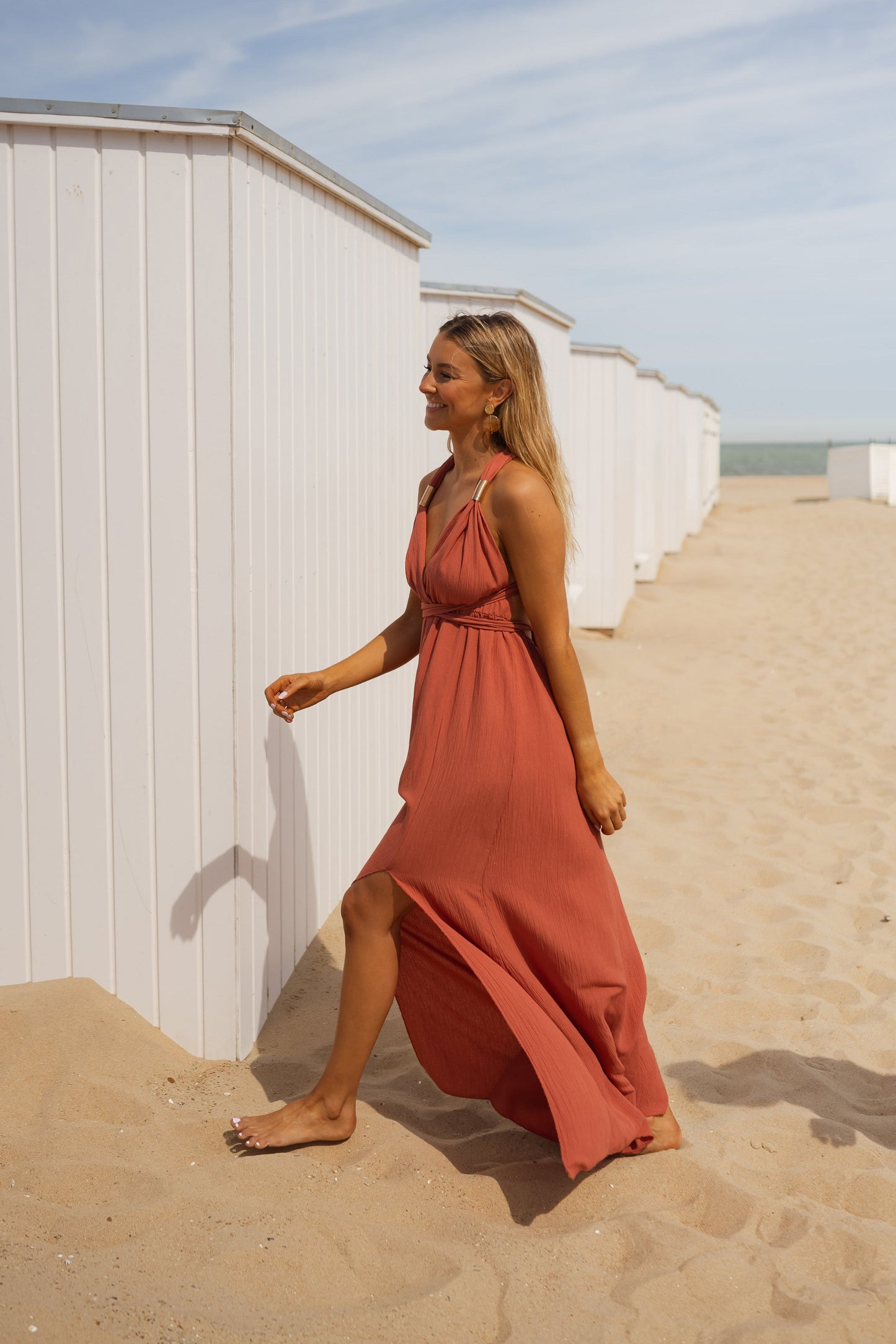 Noa | Vestido largo con abertura frontal