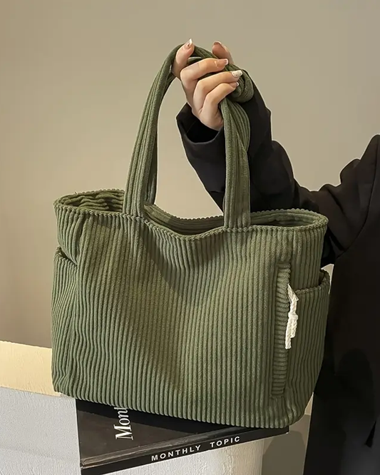 CARMEN | Bolso de pana con detalle de cordón