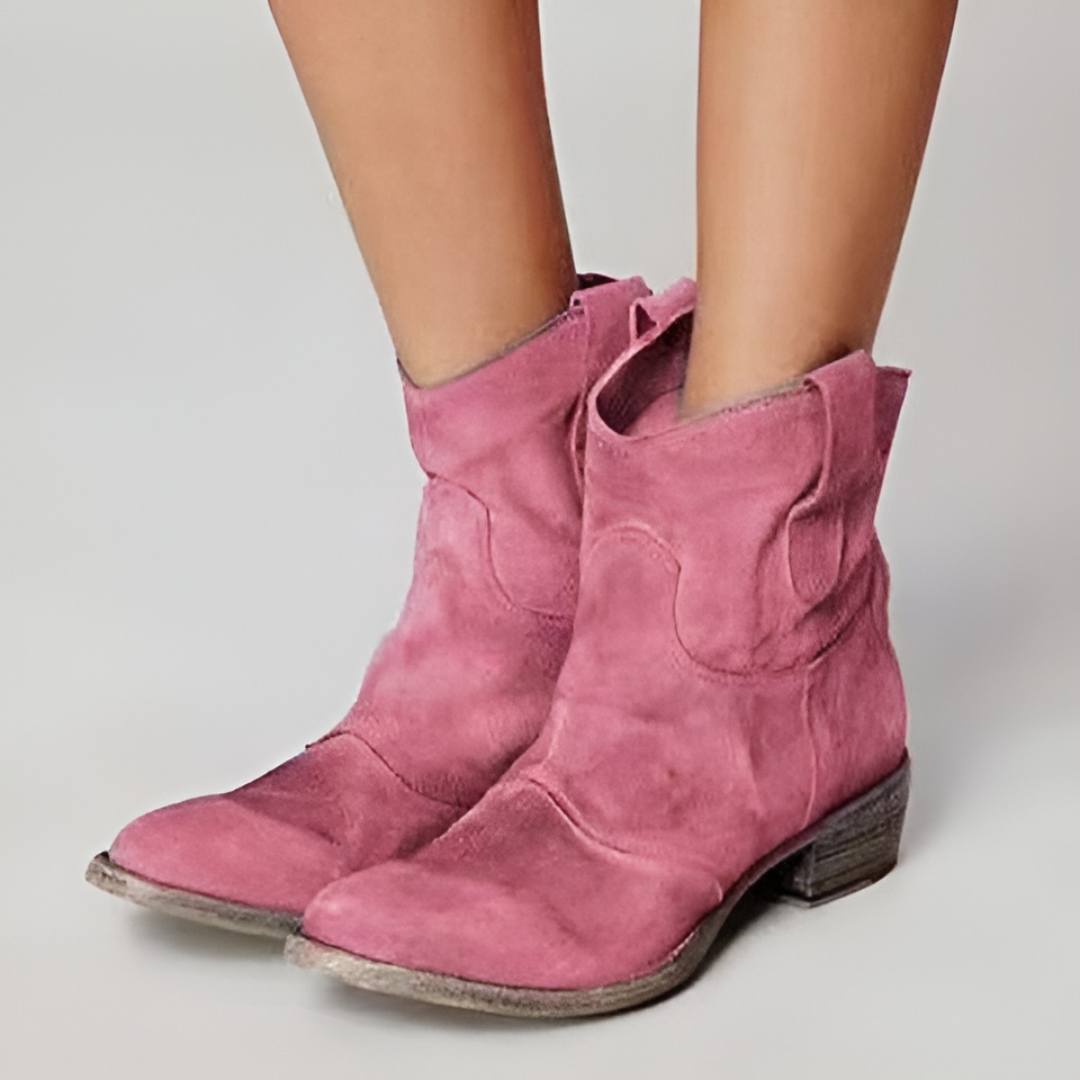 CARLOTA | Botines de piel de ante