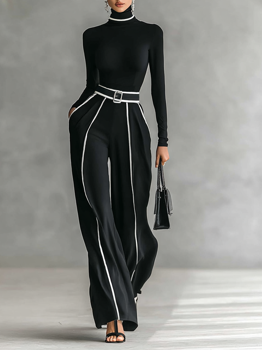 ALMA | Conjunto dos piezas mujer con top de cuello alto