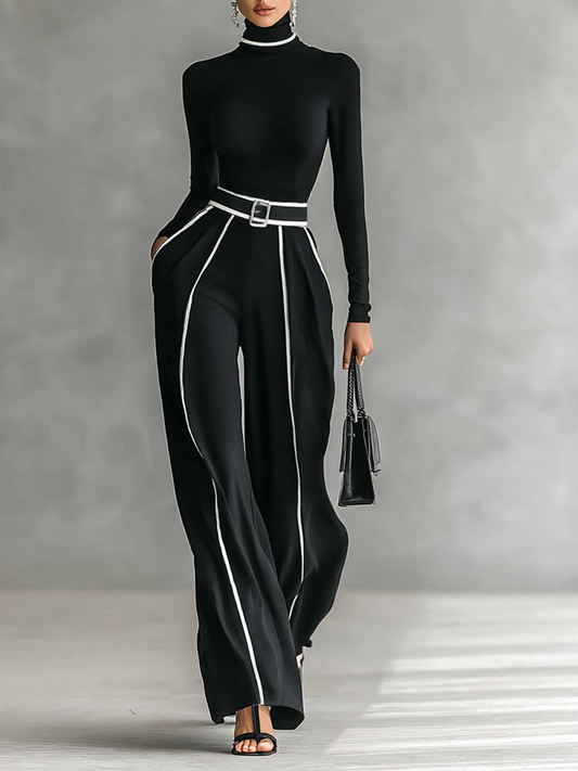 ALMA | Conjunto dos piezas mujer con top de cuello alto