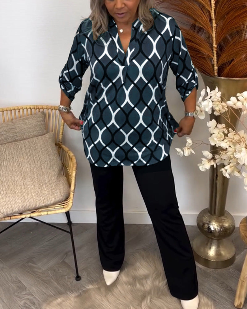 MAE | Blusa con estampado artístico