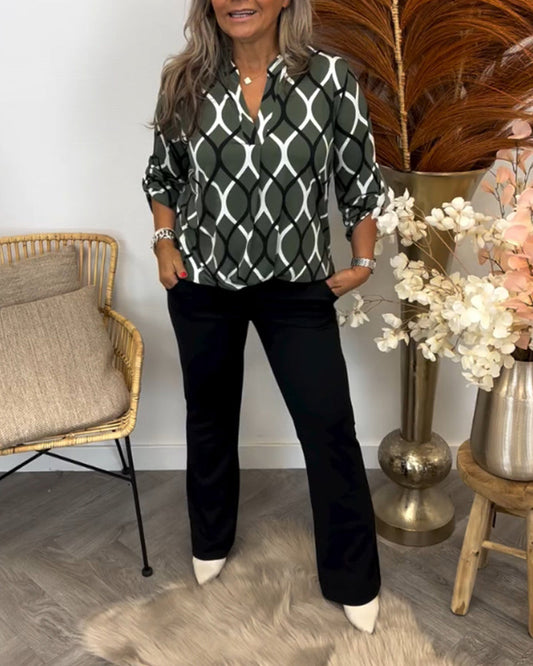 MAE | Blusa con estampado artístico