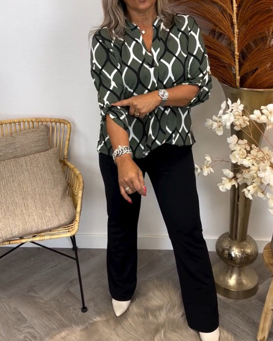 MAE | Blusa con estampado artístico
