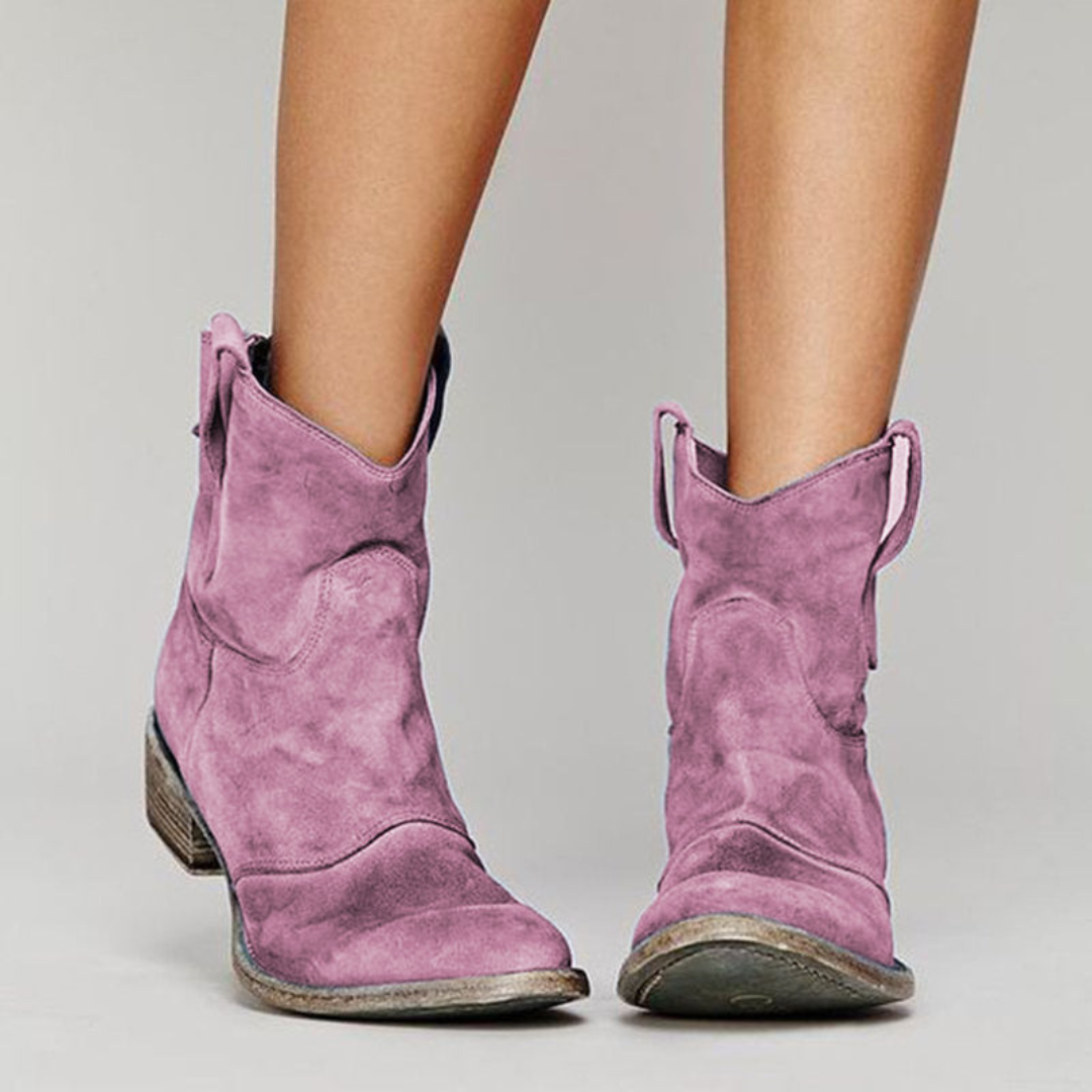 CARLOTA | Botines de piel de ante