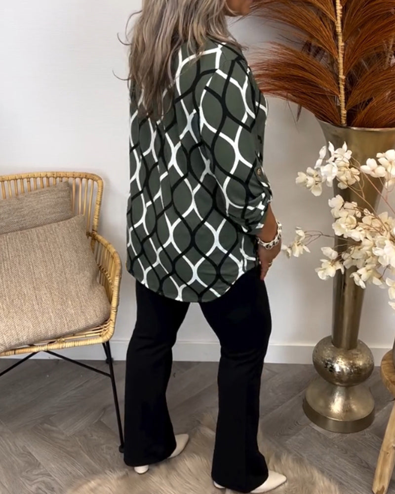 MAE | Blusa con estampado artístico