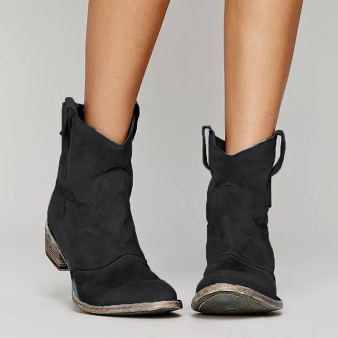 CARLOTA | Botines de piel de ante