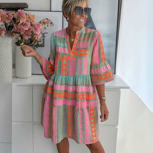 LUNA | Vestido Corto Bordado de Verano