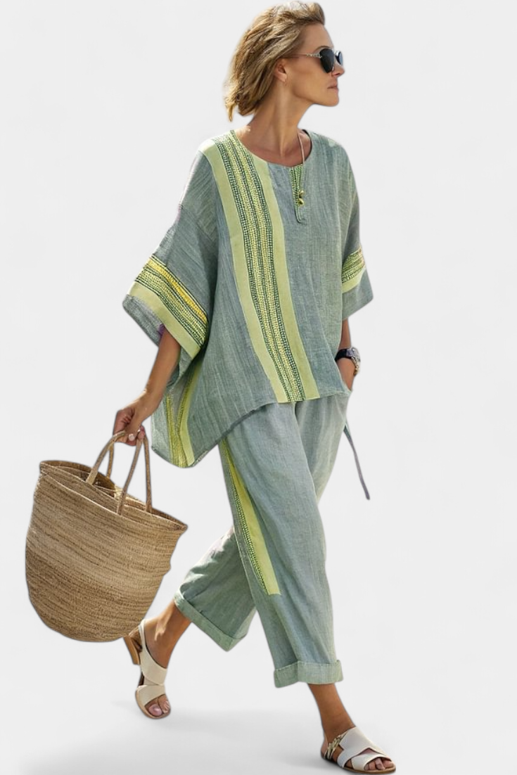 MARTA | Conjunto de Lino Mediterráneo