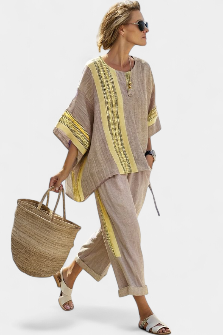 MARTA | Conjunto de Lino Mediterráneo