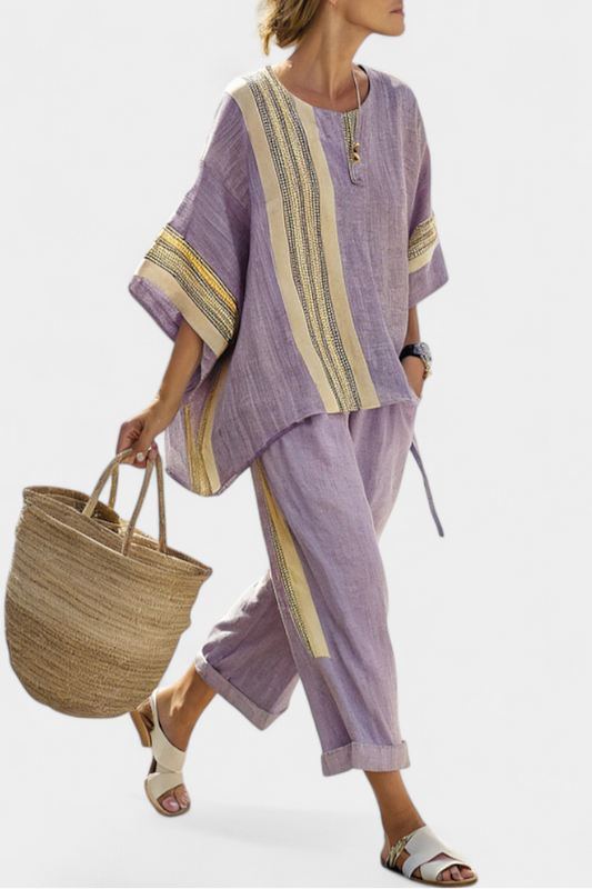 MARTA | Conjunto de Lino Mediterráneo