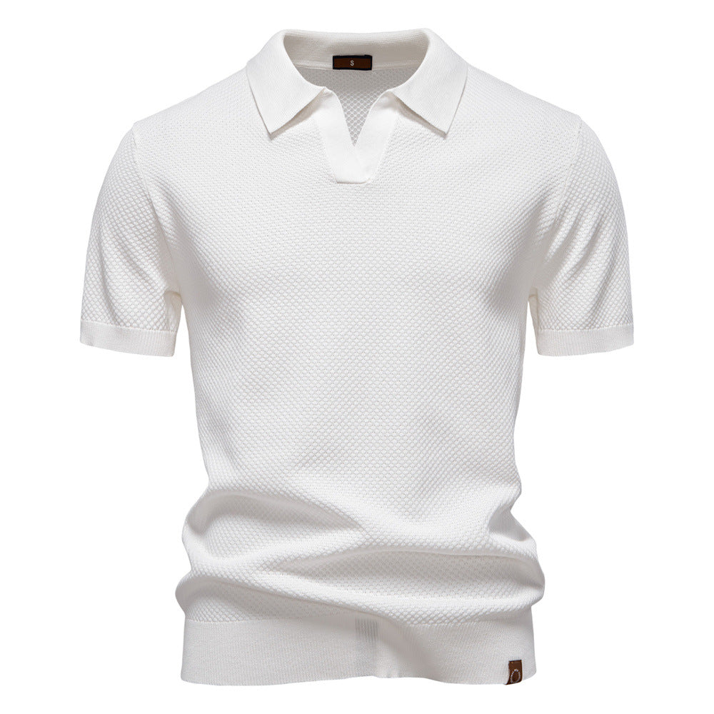 MIGUEL | Polo de punto con textura elegante