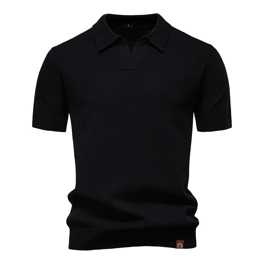 MIGUEL | Polo de punto con textura elegante