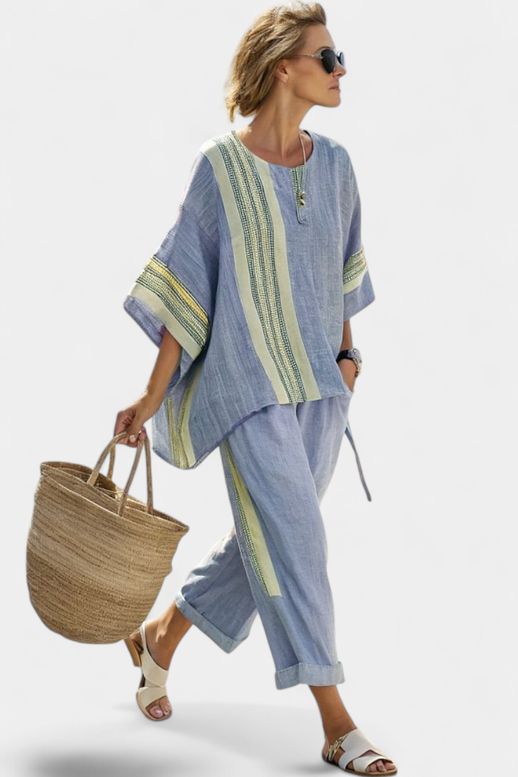 MARTA | Conjunto de Lino Mediterráneo