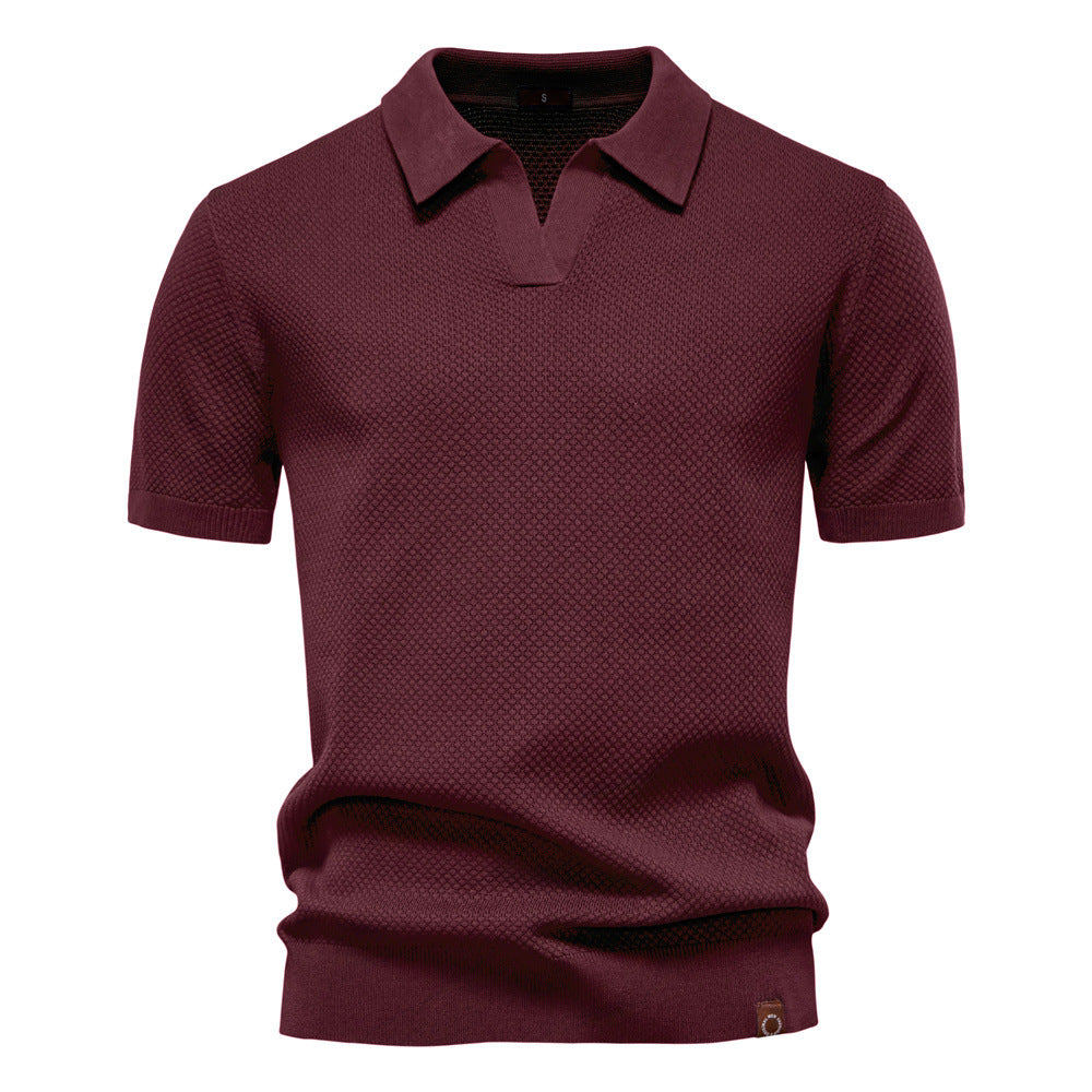 MIGUEL | Polo de punto con textura elegante