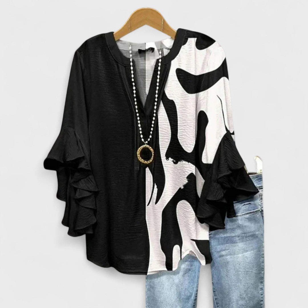 ISABELLA | Blusa con Flores Elegantes