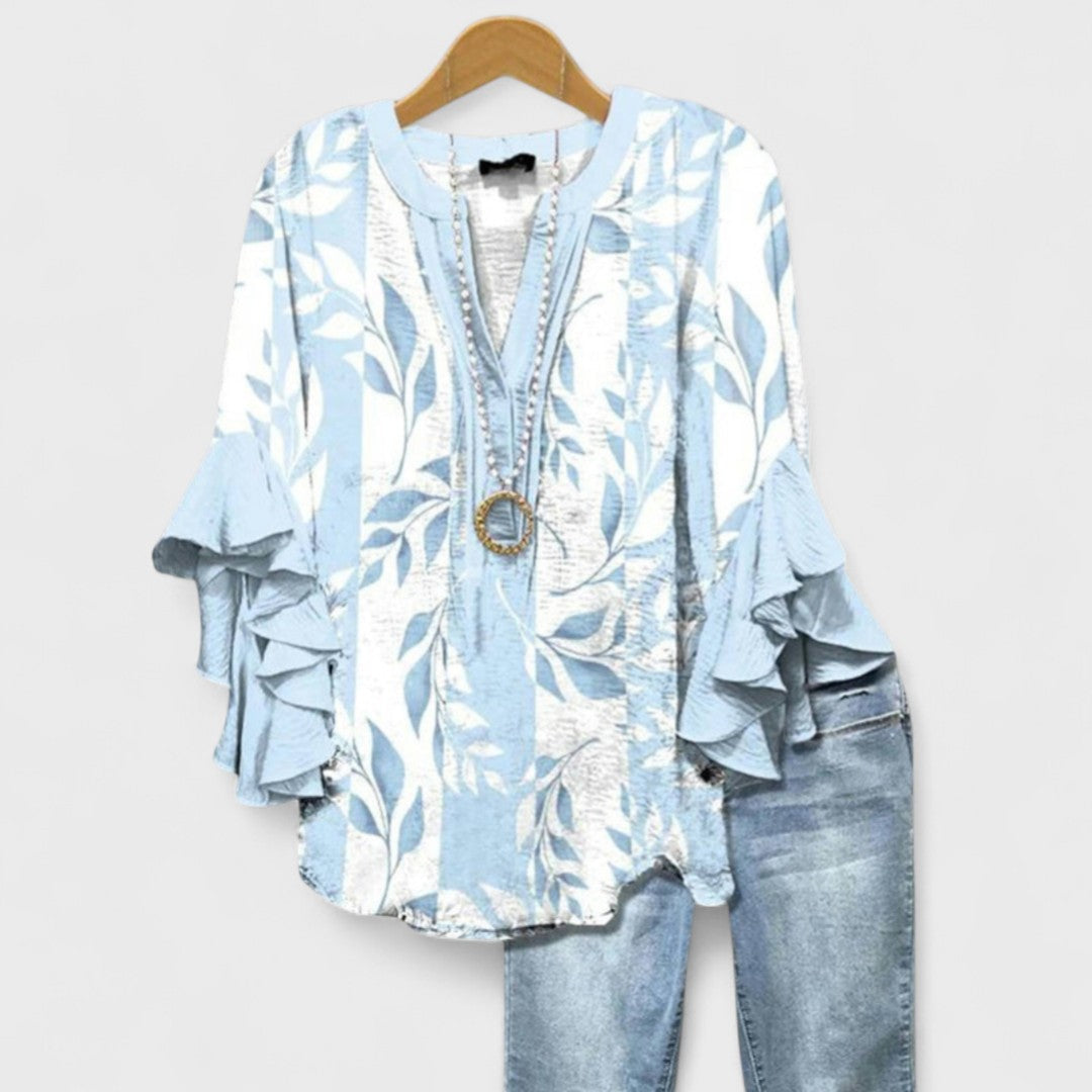 ISABELLA | Blusa con Flores Elegantes