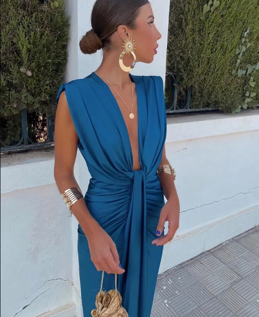LILY | Vestido Elegante Plisado