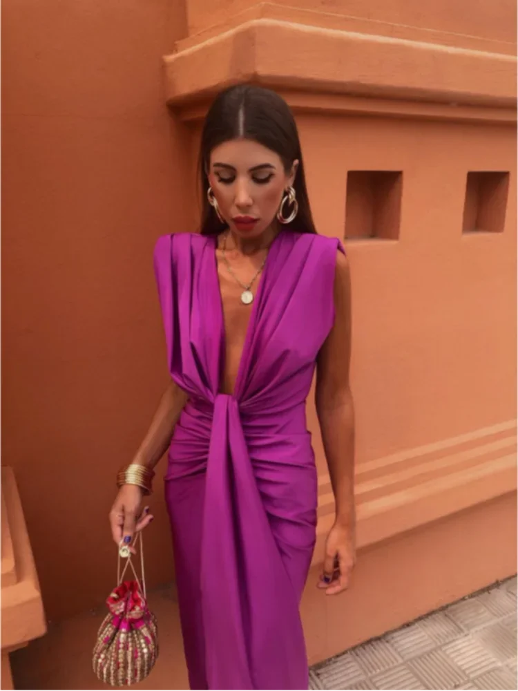 LILY | Vestido Elegante Plisado